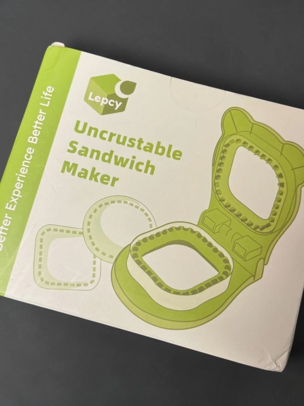 NOT FOR SALE Uncrustables Sandwich Maker Cutter Sealer Grey Square NIB PB&J